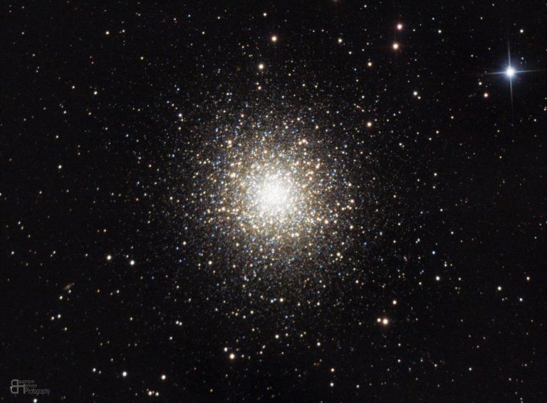 M13 The Hercules Globular Cluster (heavy crop) by Beatrice Heinze