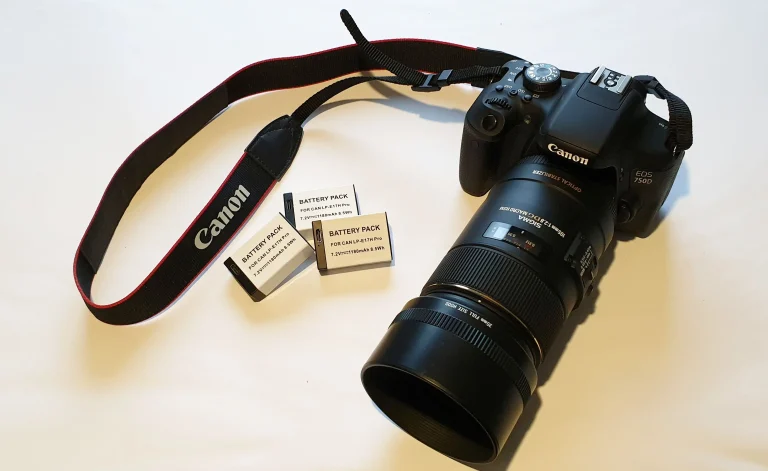 Picture 3: Canon DSLR, Sigma macro lens and 3 Canon camera batteries by Beatrice Heinze